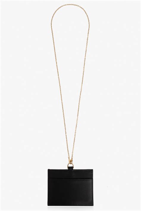 Fendi card holder with chain